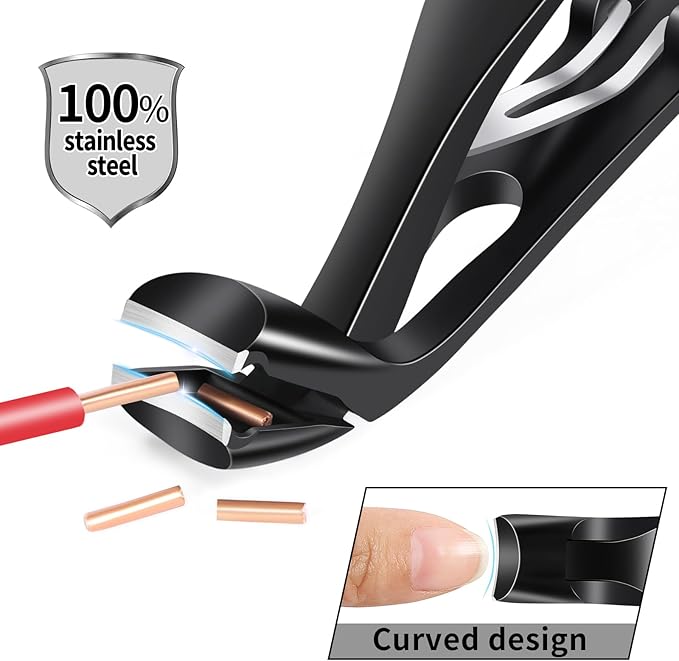 Stocking Stuffers Gifts for Men Adults Seniors, Nail Clippers with Catcher, Christmas Gifts for Men Dad Boyfriend Teens Him, Heavy Duty Clipper for Mens Women Seniors