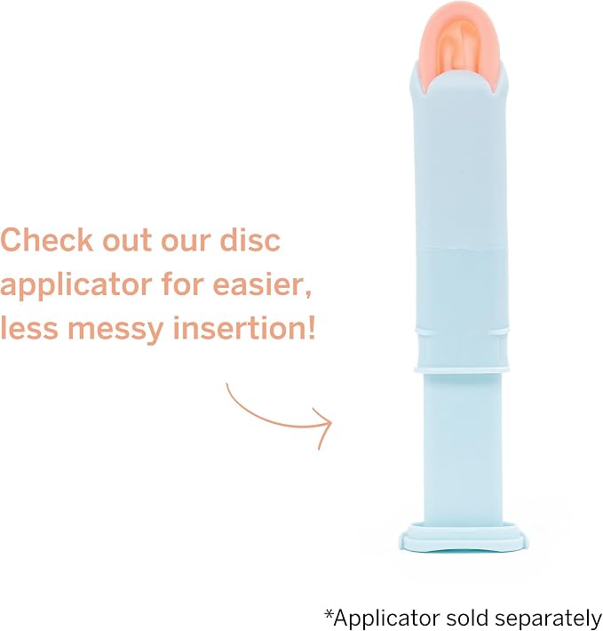 Pixie Menstrual Disc for Feminine Care - Ranked 1 for Best Tampon Alternative Period Disc - 100% Medical-Grade Silicone - Removes Like a Tampon - Wear 12 Hours - Capacity of 5 Tampons (Plum, Medium)