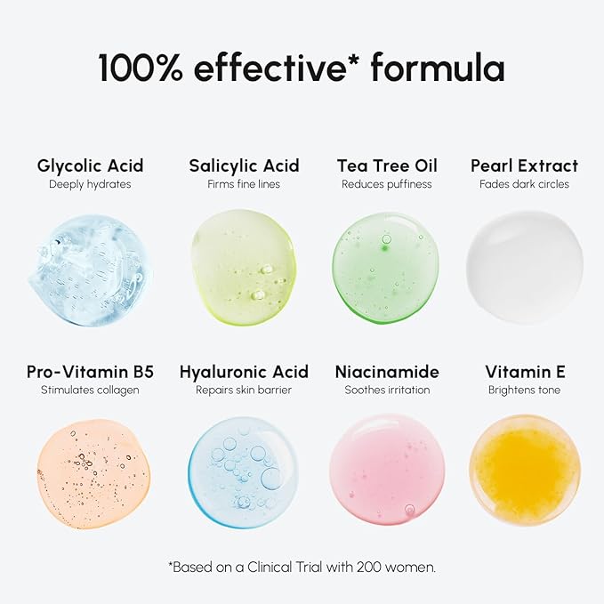 MAREE Glycolic Acid Pads - Toner Pads for Face Cleansing - Exfoliating Pad with Tea Tree Oil, Salicylic Acid & Vitamins E, B3, B5 - Acne Clearing, Skin Pore Resurfacing & Radiance Device - 50 Count