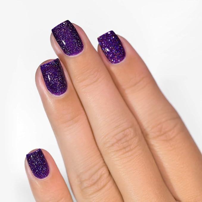ILNP Vanity - Deep Purple Holographic Nail Polish, Endless Depth, Chip Resistant, Non-Toxic, Vegan, Cruelty Free