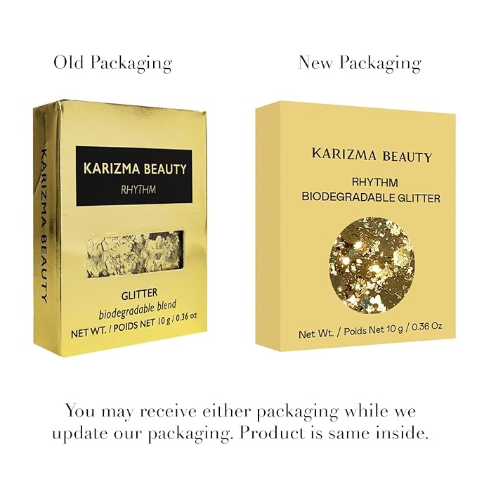 Rhythm Biodegradable Chunky Glitter // Karizma Beauty Gold Bio Glitter Eco Glitter Face Glitter Festival Chunky 10g