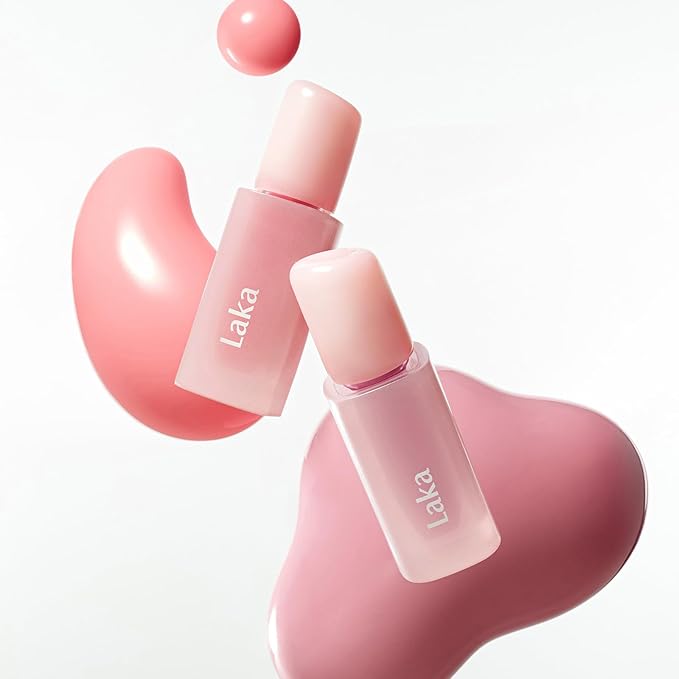 Laka Popping Balloon Lip Stain, 4.5g/0.15oz, Glossy Plumping Lip Tint, Moisturizing, Non-Sticky Texture for All-Day Hydration, Vegan, K-Beauty (#510 Breezy)