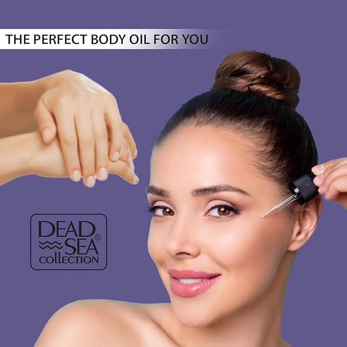 Dead Sea Collection Body Oil for Dry Skin - Retinol & Vitamin E, A Moisturizing Oil for Face, Anti-Aging - Skin Elasticity Support, Renews Skin Surface & Softens 4 Fl. Oz