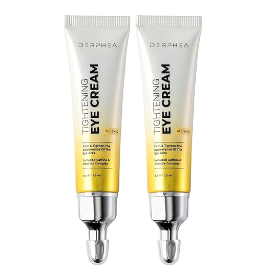 2-Pack Instant Eye Tightener Cream: Temporary Under Eye Depuffing Treatment for Bags