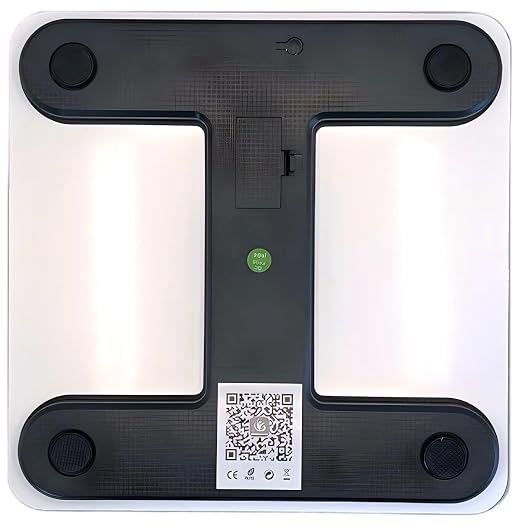 Body Basics Smart Scale - Digital Bathroom Scale with BMI & Body Fat Monitor, Health Analyzer, 400 lbs Capacity, Smartphone App Compatible (You Got This)