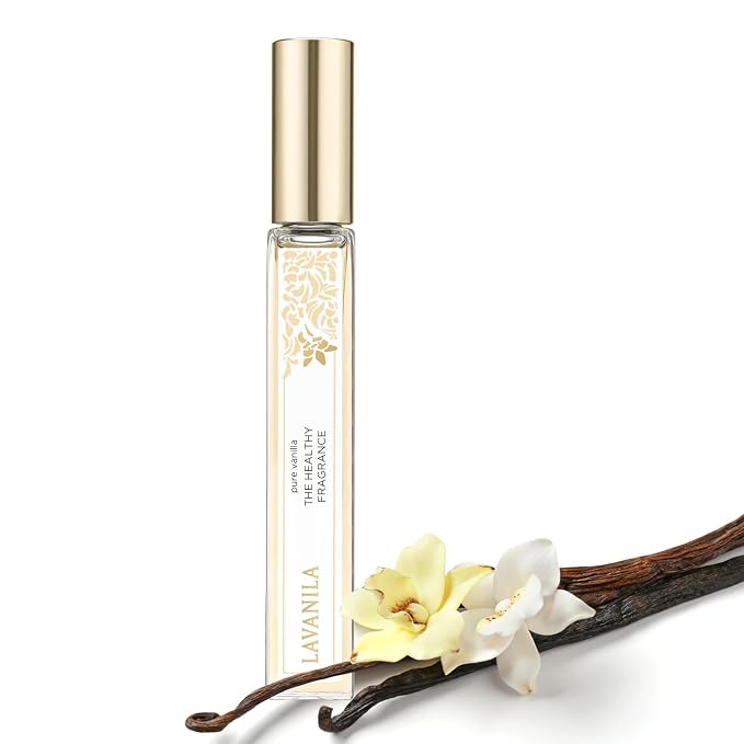 Lavanila Pure Vanilla Perfume for Women, Travel Size Roller 0.32 Fl Oz – Clean Vanilla Perfume, Long Lasting Women’s Eau de Parfum with Madagascar Vanilla – Natural Fragrance, Women’s Fragrances