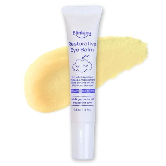 Blinkjoy Restorative Under Eye Balm – Anti-Aging Moisturizing Eye Balm with Omegas to Reduce Dryness & Fine Lines – Optometrist & Dermatologist Recommended, Fragrance-Free