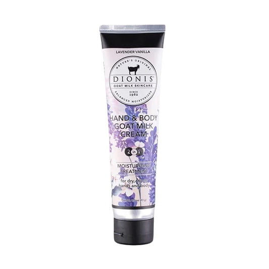 Dionis Goat Milk Hand & Body Cream Lavender Vanilla 3.3oz (Pack of 1)