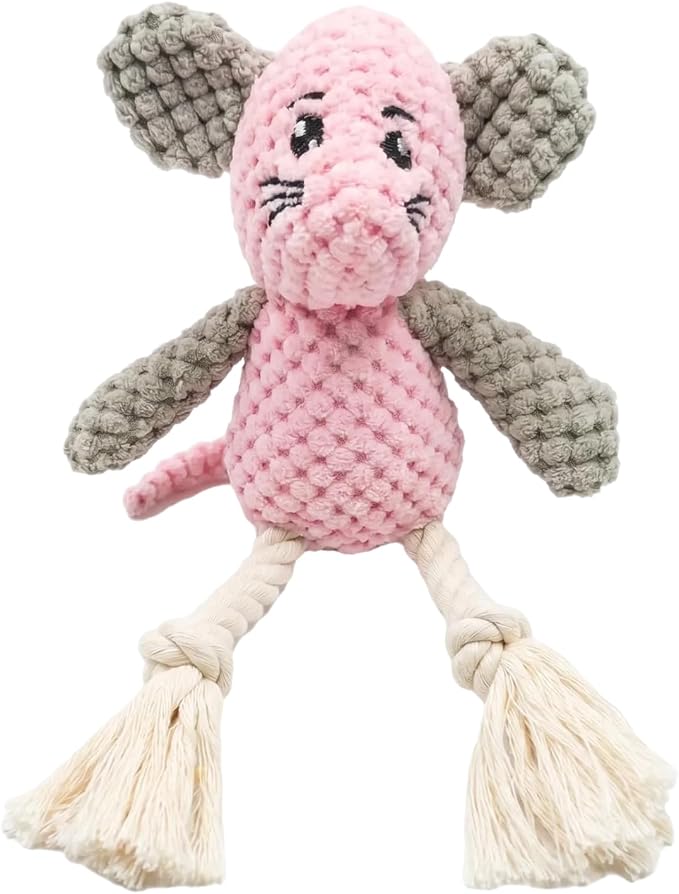 Squeaky Plush Interactive Dog Toy for Small Dogs