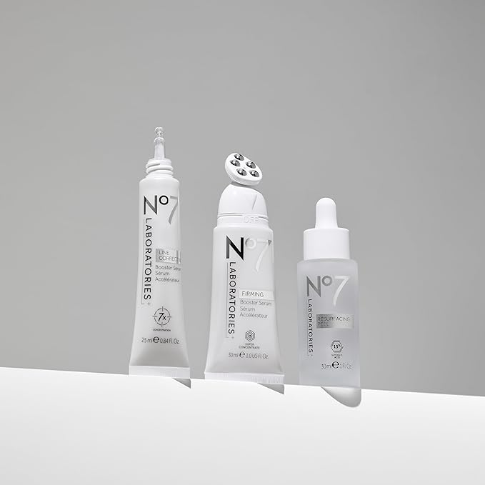 No7 Laboratories Firming Booster Face Serum - Hydrating Serum to Help Visibly Lift, Tone & Tighten Skin - Enriched with Hyaluronic Acid & Peptides for Youthful-Looking Skin (1 Fl Oz)