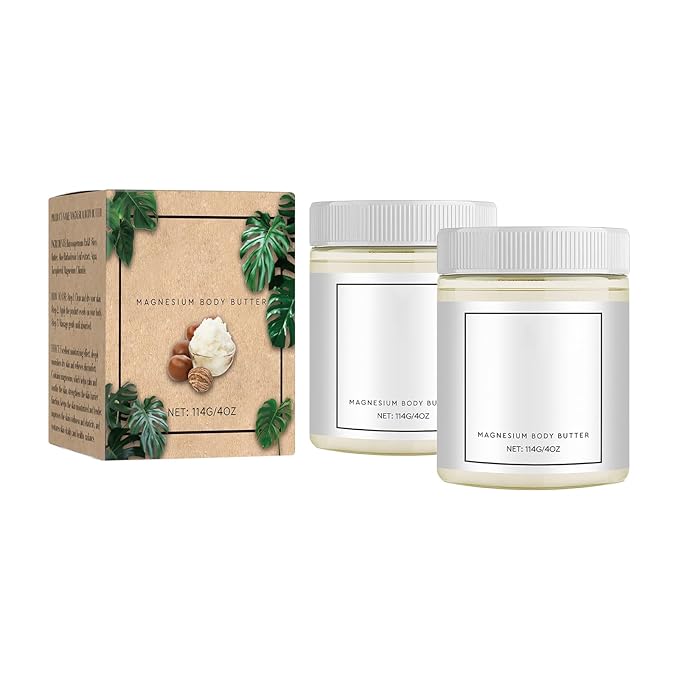 THUIOP Mama-bear Neuropathy Cream, Magnesium Body Butter, Magnesium Cream Deeply Skin Moisturize Keep Skin Soft & Smooth for All Skin Types. 2pcs