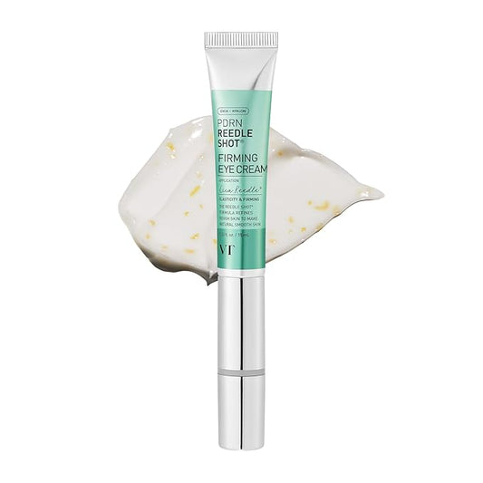 VT COSMETICS PDRN Reedle Shot Firming Eye Cream (0.51 fl oz / 15ml), Ultra-Micro Vibration Eye Cream for Firming & Elasticity, Targeted Wrinkle Care, PDRN Collagen, Korean Skincare