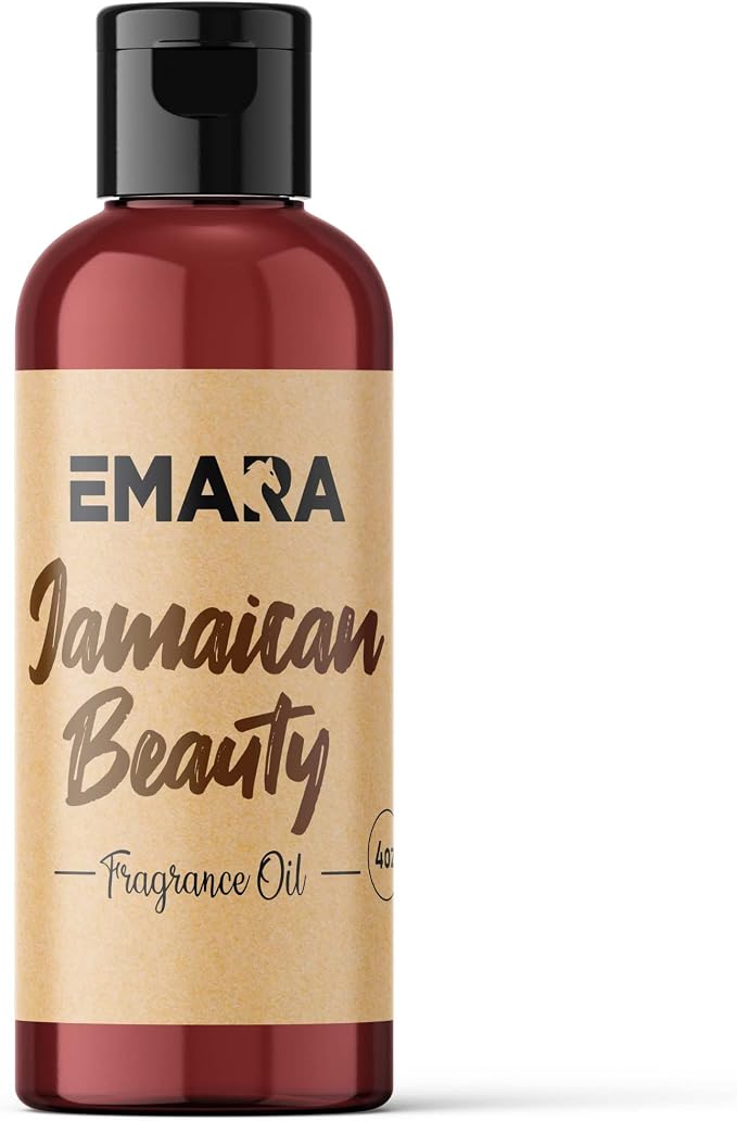 EMARA All Natural Fruity Jamaican Beauty Essential Oil for Diffusers, Skin Care, Aromatherapy Fragrance Oil, Organic Therapeutic Grade 4 fl oz
