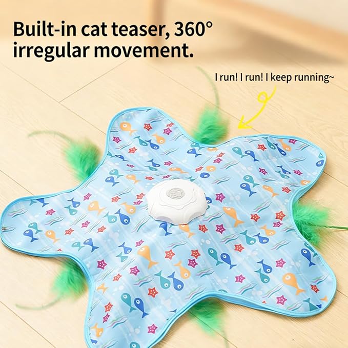 Automatic Cat Toy for Indoor Cats, Hide & Seek Hunting Game