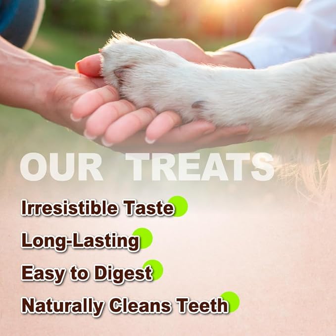 A Freschi srl Turkey Tendons for Dogs, USA-Sourced Human Grade, Rawhide-Free Long-Lasting Puppy Chews, All Natural Hypoallergenic Dog Treats for Small Breeds, Ring (S), 40 Count Box