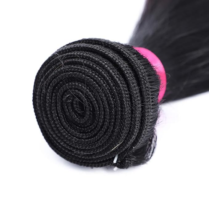 Ombre Human Hair Bundles 1b/4/27 Brazilian Three Tone Ombre Body Wave Human Hair One Bundle 16inch 100% Unprocessed Virgin Hair Bundles Weaves Extensions for Women