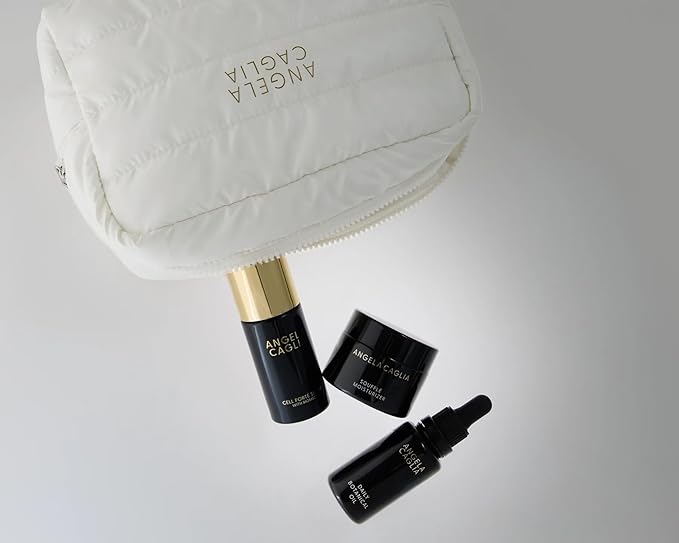 Angela Caglia Skin Reset Kit - Full Size Skincare Set with Cell Forté Serum, Soufflé Moisturizer, Daily Botanical Oil - Reduces Fine Lines & Wrinkles for Hydrated, Glowing Skin