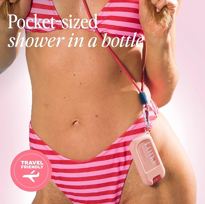 Luna Daily Body Cleansing Spray | Hydrating pH-Balanced Feminine & Body Mist | Gentle & Moisturizing for Intimate Hygiene, Underarms & Private Parts | Travel Essential for Women, Gym & Daily Care,30ml