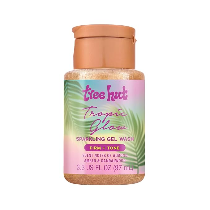 Tree Hut Tropic Glow, Gently Cleanses and Leaves Skin Looking Fresh and Radiant, Body Wash, Travel Size, 3.3oz