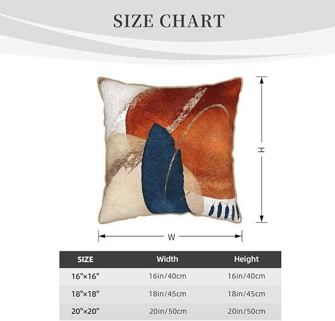 Navy Blue Burnt Orange Velvet Pillow Covers 20x20 Inch Boho Geometric Mid Century Throw Pillows for Couch Farmhouse Cushion Covers Pillowcase Modern Abstract Pillow Cases For Sofa Bed Outdoor Decor