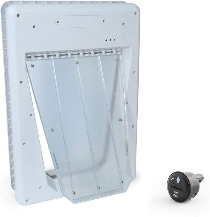 PetSafe Electronic Pet Door, Collar Key Sensor, Dogs Up to 100 lb, Large | Programmable Selective Entry/Exit & Auto-Lock, Battery Operated, Fits Interior/Exterior Doors, up to 5 Keys