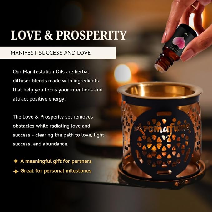Success & Prosperity, Love & Open Road Oils | 3 x 10 ml | Ideal for Cultivating Love, Welcoming Success etc| Manifestation & Mindfulness