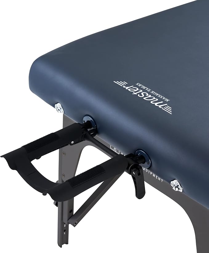 Master Massage 31" Montclair Pro Portable Massage Table Package, Memory Foam Cushioning, Reiki Panels, Shiatsu Cable Release- Tattoo Table, Spa Bed, Facial Bed