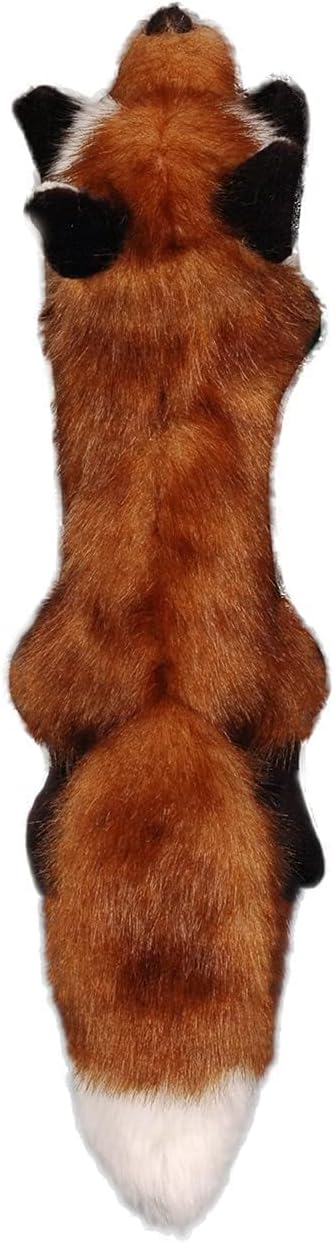 ALL FOR PAWS Squeaky Doy Toy, Fox Dog Toy for Small Medium Breed, Puppy Fetch Toy with Squeaker, Plush Chew Dog Toy, Classic S