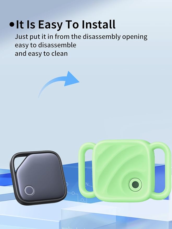 Silicone Case for UGREEN Tracker Tags, Pet Collar Cover, Luminous. | 1 Pack Soft silicone cover protects tracker tags from scratches and drops while providing a secure fit for pet collars.