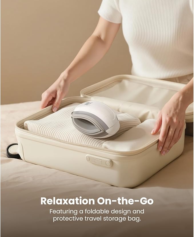 BOB AND BRAD Eye Massager FSA Eligible/HSA Eligible, EyeOasis 2 Heated Eye Mask for Migraines with Music, Smart Migraine Massager Reduce Dry Eyes Improve Sleep, Christmas Birthday Gifts for Women Men