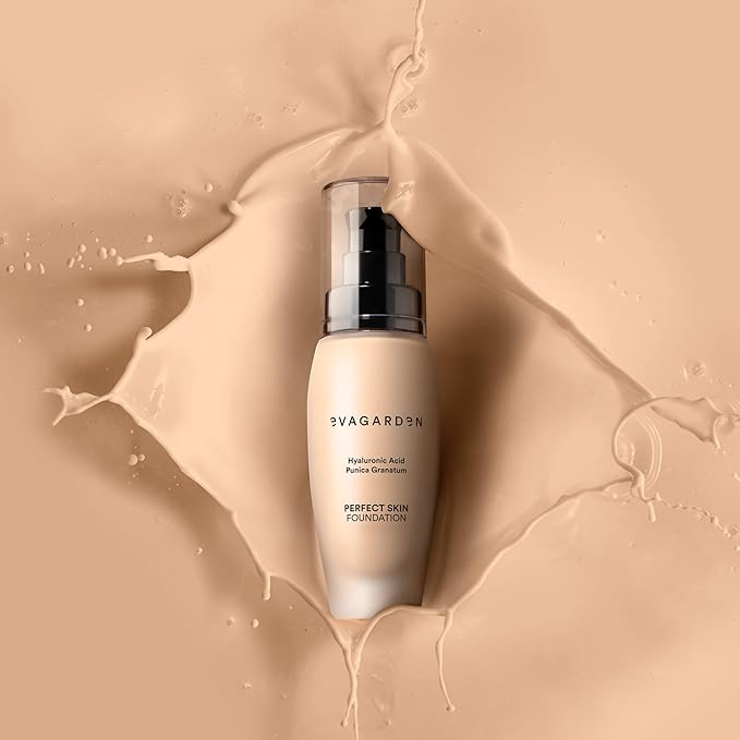 EVAGARDEN Perfect Skin Foundation - Soft Texture Ensures Excellent Coverage and Natural Finish - Visibly Reduces Signs of Aging - Smooth and Moisturizes Your Epidermis - 232 Ivory Cream - 1.01 oz