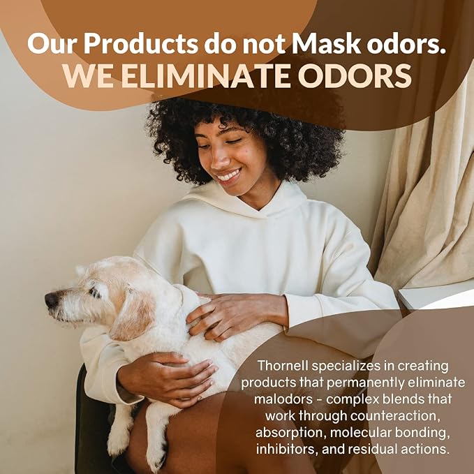 Thornell Dog Odor-Off Concentrate, Pet Smell Odor Eliminator for Dog Urine, Feces Odors, Pet Odor Eliminator Concentrate, Pet Urine Odor (16 oz) (Pack of 2)