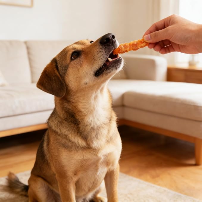 Jungle Calling Chicken & Sweet Potato Treats, Fiber-Rich, Digestible Chews | For Small to Large Dogs, Rawhide Free, Stomach-Friendly, High-Protein, No Artificial Colors, Ideal for Daily Rewards, 10.6 Oz