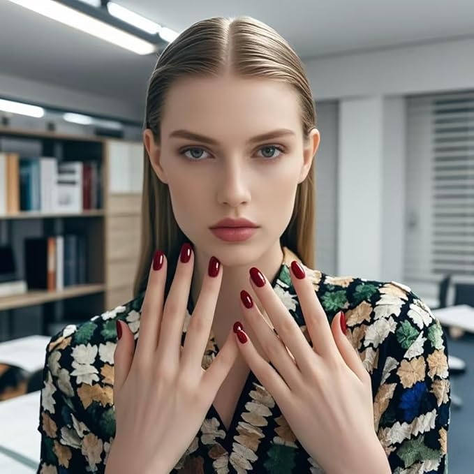 YTD Likomey Dark Cherry Red Gel Nail Polish,15ml Salon Home DIY Manicure and Pedicure Deep Burgundy Fall Winter Soak Off UV Color Varnish,CS413