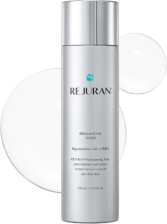 REJURAN® Rebalancing Toner, c-PDRN® – Salmon DNA Hydrating & Soothing Facial Toner for Skin Texture, Pore Care & Barrier Support with Salmon DNA. Korean Skin Care (4.05 fl oz)
