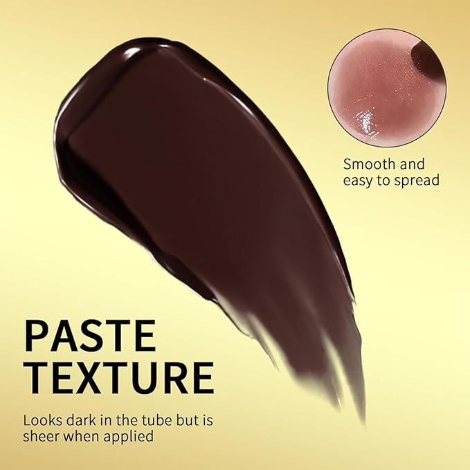 Lipstick for Women, Natural Glossy Pink Lips Balm, Nourishing and Hydrating Lip Gloss for All Skin Tones (black)