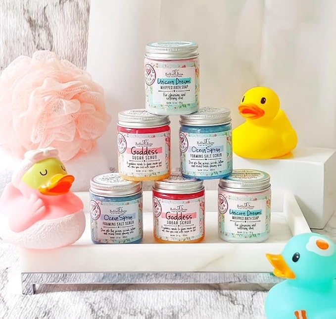 Bella & Bear Mystery Box – Over $80 Value incl. Full‑ & Travel‑Size Bath, Body & Skincare • Surprise Beauty Kit • Vegan & Cruelty‑Free Gift for Women