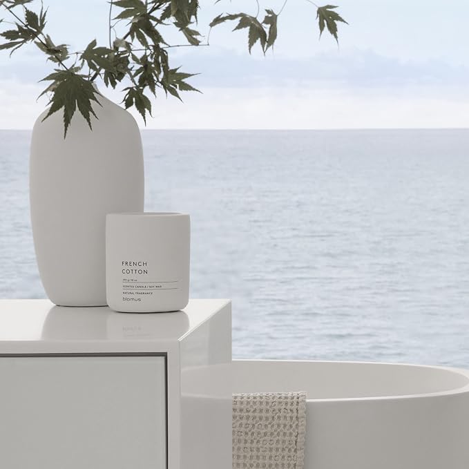 Blomus Fraga Scented Candle Rose Dust L Soy Wax Concrete