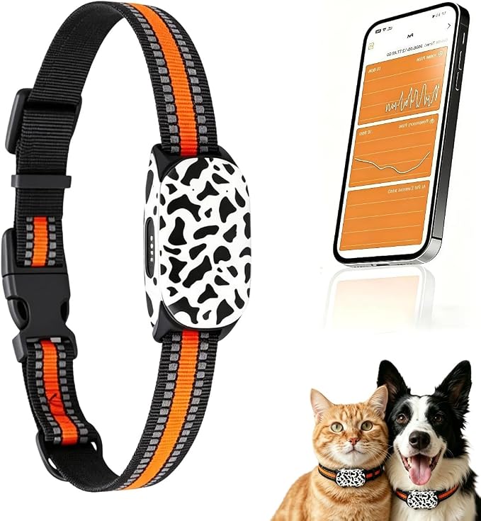 AI Smart Dog Collar with GPS Tracker,Health Activity Monitor & Fitness Tracker,Pet Tracker with Virtual Fence,Dog Pedometer,Sleep Monitoring,Call Function,IP67 Waterproof,Small & Lightweight