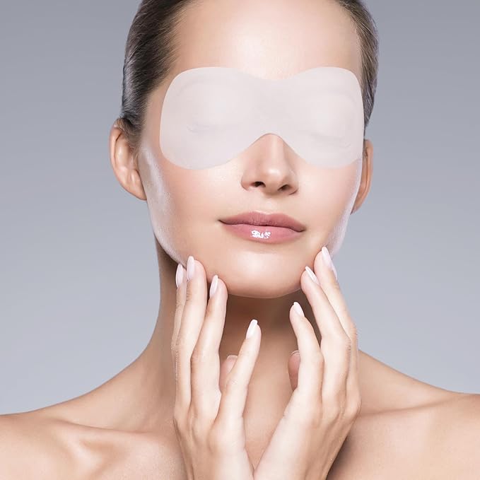 200 Sheets Disposable Eye Pads, Non-Woven Cotton Paper Facial Masks for Skincare & Spa, DIY Clear Moisturizing Eye Care Beauty Sheets