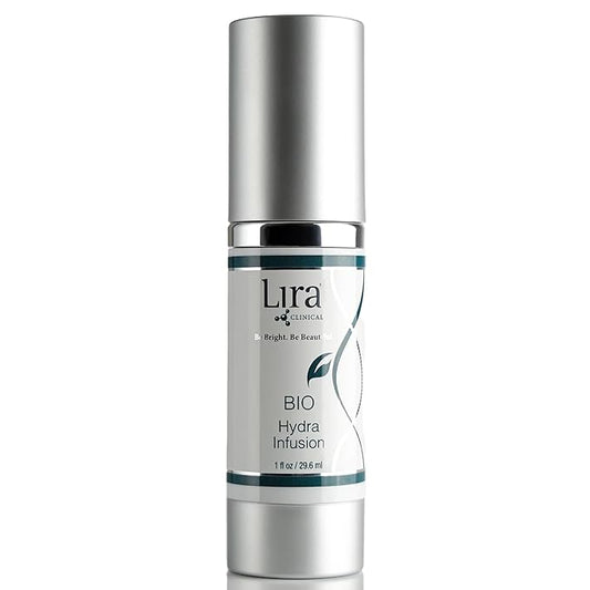 Lira Clinical BIO Hydra Infusion - Hydrating Face Serum with Hyaluronic Acid, Plant Stem Cells, and Minerals - Lightweight Facial Serum for Smooth, Refreshed Skin - Travel Size Daily Skincare - 1 Oz