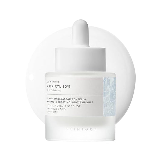 SKIN1004 Matrixyl 10% Boosting Shot Ampoule, Hyaluronic Acid Serum for Face, Facial Spicule Serum for Deep Hydration & Firming, Centella Ampoule with Panthenol, Korean Skin Care, 1.01fl.oz / 30ml
