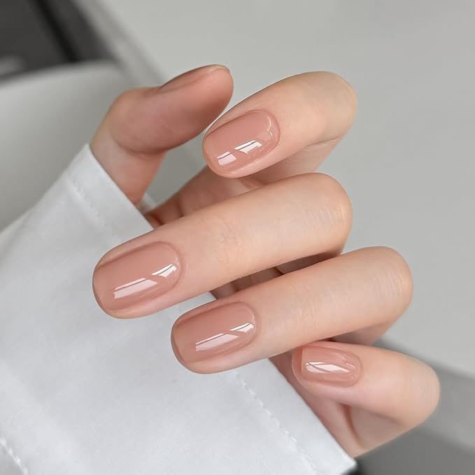 GAOY Nude Jelly Gel Nail Polish, 16ml Sheer Translucent Netural Soak Off Gel Polish, UV Light Cure for Nail Art DIY at Home, 3155 Faded Rose