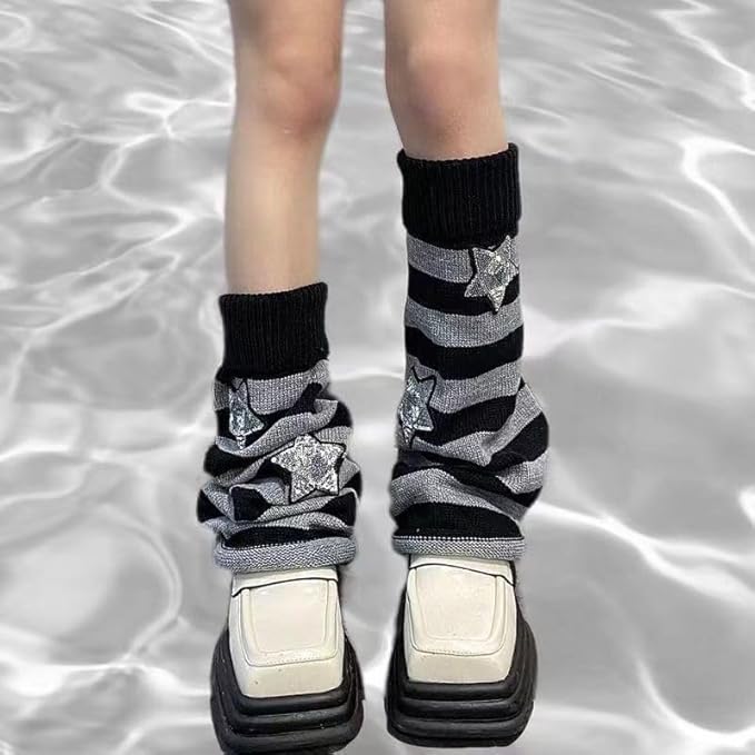 Sexybody Women's Leg Warmers Fashion Knit Warmers Long Socks Cute Y2K Kawaii Japanese Lolita Harajuku Accessories for Girls