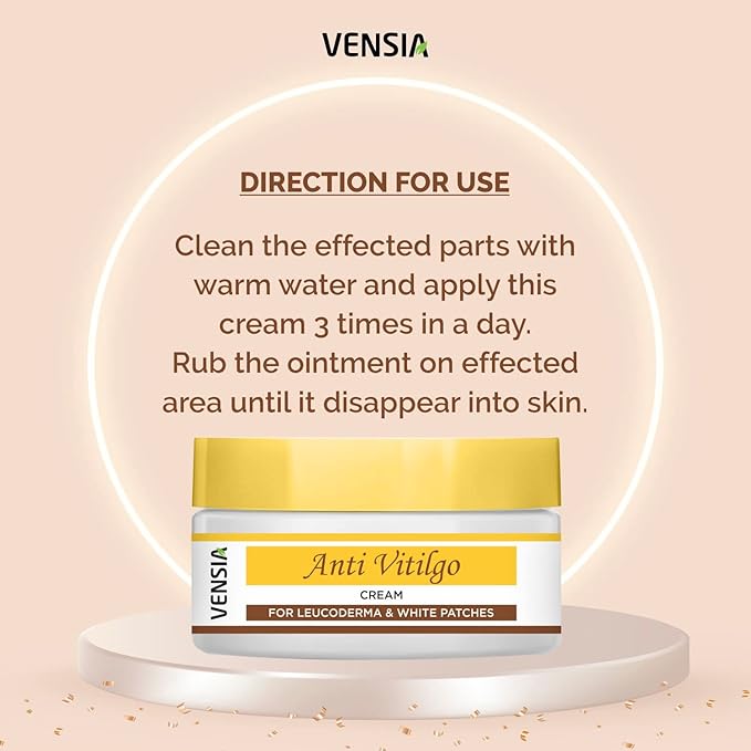 Anti Vitiligo Cream | Super Effective on Vitiligo, White Patches, Discoloration of Skin, Scar Removal, 80 Gram