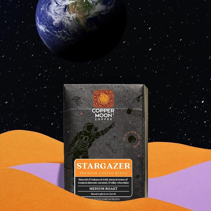 Copper Moon Single Serve Coffee Pods for Keurig K-Cup Brewers, Medium Roast, Stargazer Blend, 36 Count