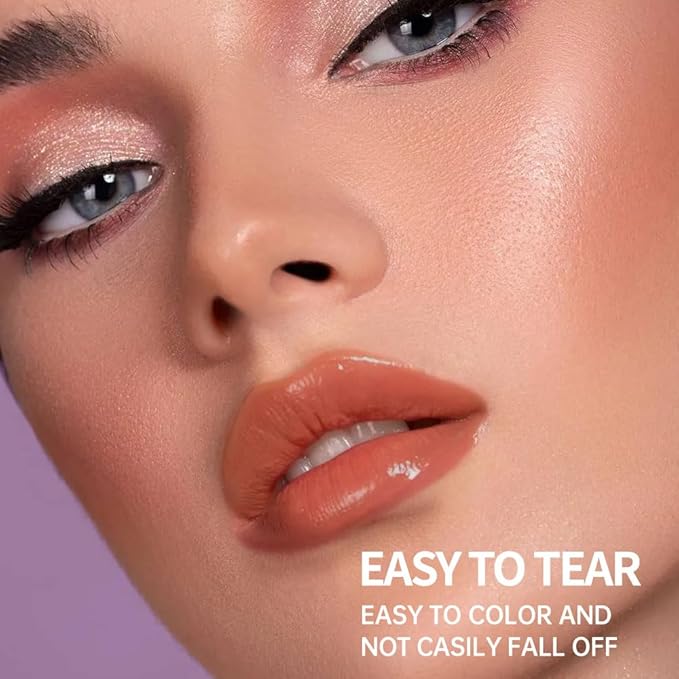 Matte Lip Stain Peel Off Lip Gloss& Lip Liner 2-in-1: One end defines lips with precision liner, the other peels off to reveal long-lasting, waterproof, smudge-proof, transfer-proof matte color.1#