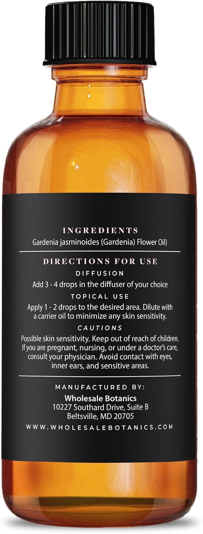 Gardenia Essential Oil by Wholesale Botanics | Premium Grade Essential Oil | for Aromatherapy, Soaps, Lotions, & Candles | Vegan & Cruelty Free (2 Fl.Oz.)