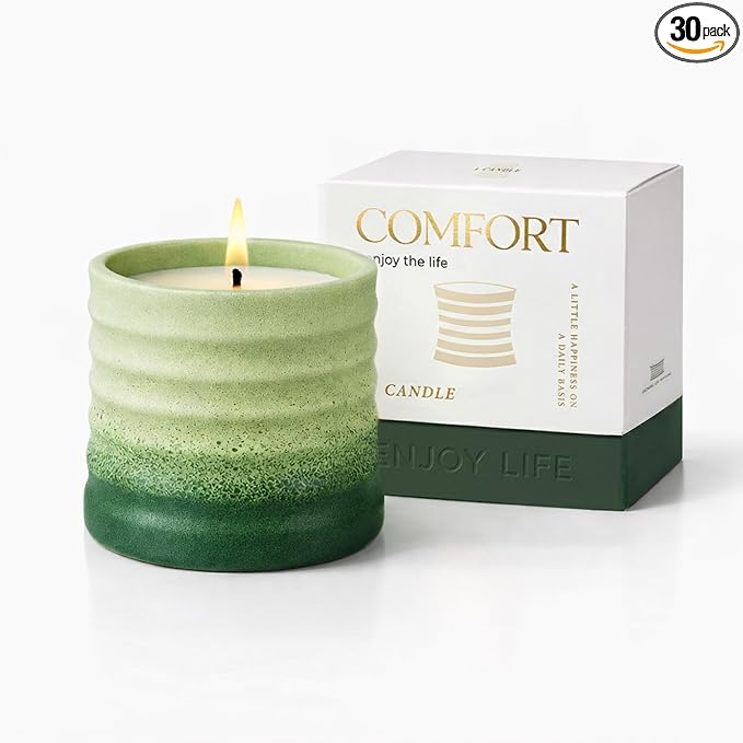 Wild Berry Grove Scented Soy Candle – Decorative Gradient Ceramic Jar Candle, Non Toxic Aromatherapy Candle, Long Lasting Candle Gift for Women, Home Decor