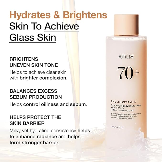 Anua Hydrating Cleansing Prep Set : Heartleaf Low pH Deep Cleansing Water & Rice 70 Glow Milky Toner, Korean Skincare